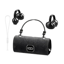 Trådlösa Bluetooth-hörlurar med öppna öron, smyckesklämma och fjärilsörhängen – Bluetooth 5.0, IPX5 Vattentät, moderiktig presentpåse
