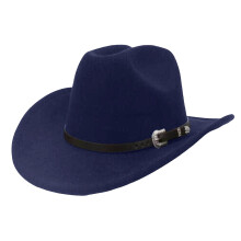 Cowboyhatt Ny Rett Cowboyhatt Britisk Stil Fedora Flat Topp Svart Topphatt Europeisk og Stil Hatt Cowboyhatt Herre