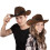 Cappello da cowboy in feltro marrone per uomo e donna 4