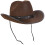 Cappello da cowboy in feltro marrone per uomo e donna 5