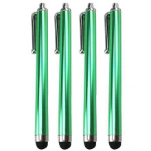 4x4pcs Screen High Sensitivity Capacitive Pen Green