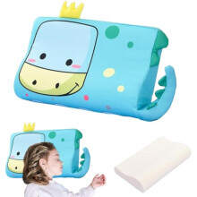 Calmlye Sensory Pillow – Breathable Memory Foam Toddler Pillow with Dinosaur Design, Ergonomic Support, Portable (Compatible with Kids)