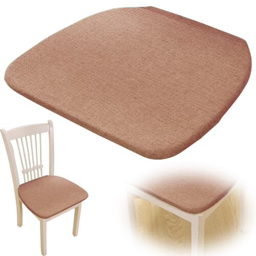 Almofada em formato de U para cadeiras de jantar com cinto, compatível com cozinha, sala de jantar interna e jardim. 2