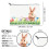 Travel Toiletry Bag Easter Rabbit Cosmetics Bag Soft Makeup Pouch Handbag 3