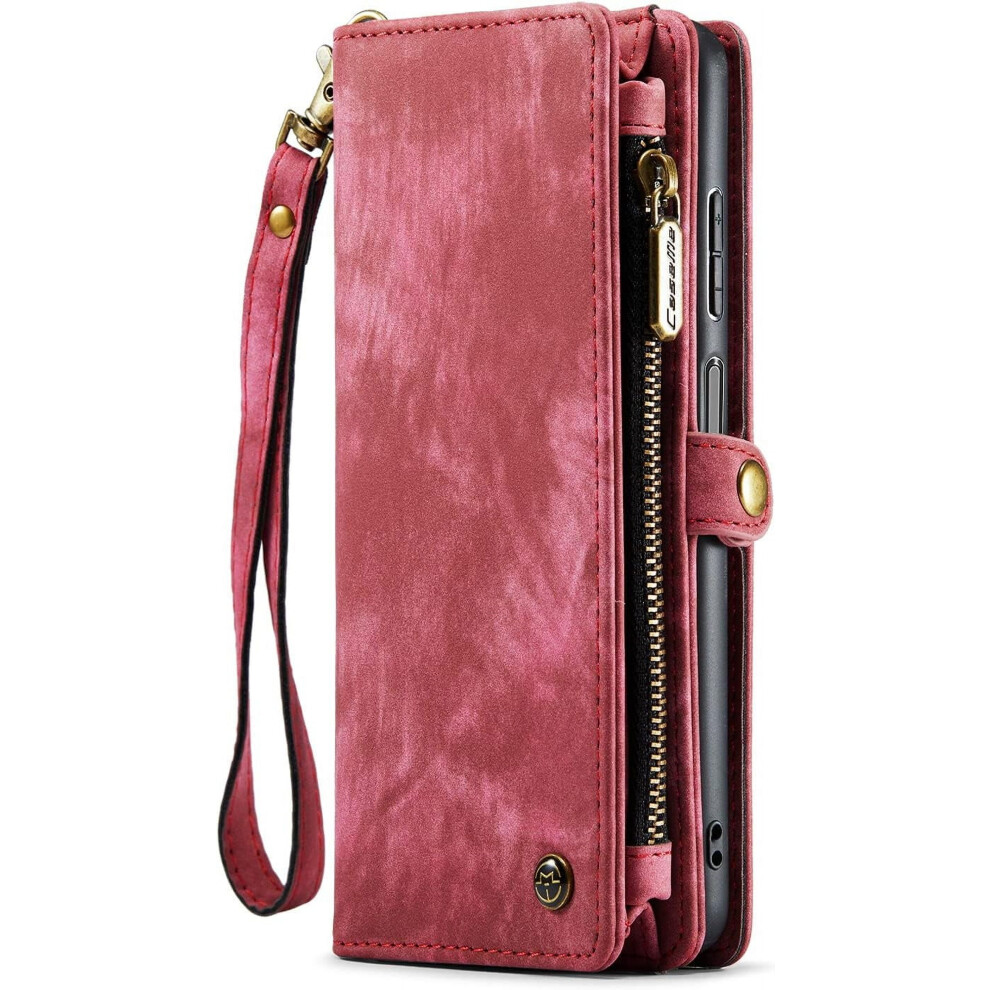 Leather Wallet Case For Samsung Galaxy A15 5G With Zipper 971050691657