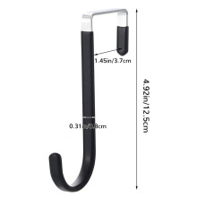 1pc Multi-Purpose Door Hanger Kitchen Cabinet Door Back Hook Hanging Rack Clothes Coat Hat Towel Hanger Bathroom Accessories