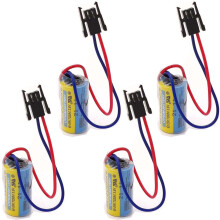 4X MR-BAT ER17330V/3.6V battery for Mitsubishi A6BAT PLC Battery with Plug 1700mAh US Stock