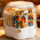 Candy Dispenser 360 Rotating with 6 Compartments, Large Capacity Multi-Purpose Kitchen Storage Container with Airtight Lid 6
