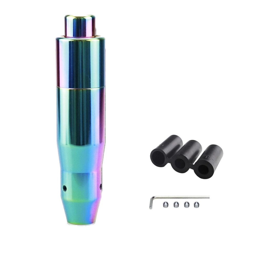 Metal Shifting Knob Automatic Transmission, Multicolor Shifter Lever Handle With Push Button Weighted 9496895286079