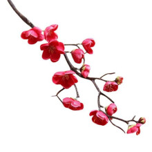 Ame1PC Fleurs artificielles de prune séchée et de cerisier de style chinois – Décoration de mariage/maison, compatible avec les besoins de