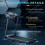 Motorised Treadmill w/ LED Display, Black 8