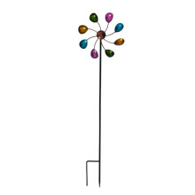 Outdoor Wind Spinners Decorative Metal Yard Stake Kinetic Wind Mill Weather-Resistant Garden Decor Elegant Wind Spinner for Garden Lawn and Yard