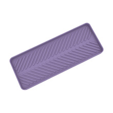 Plateau d'évier en silicone souple pour ranger les articles de salle de bain et de cuisine