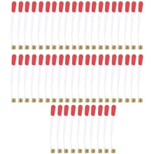 50 ks náhradních popruhů na uzdu klavíru, klipsny na klavír, díly pro opravu, 75x5mm / 3x0,2palcové uzdečky, bílé a červené,