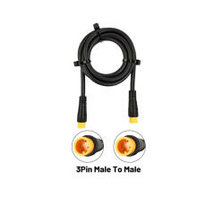 Hoogwaardige waterdichte Julet-kabel met signaaloverdrachtslijn, 800 mm, 3-pins mannelijke naar mannelijke connector voor elektrische apparatuur en