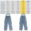 Herren Jeans Baggy Cargo Hoher Komfort 2
