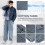 Herren Jeans Baggy Cargo Hoher Komfort 4