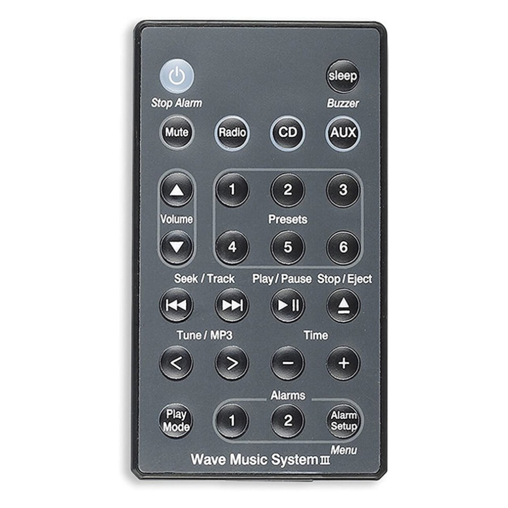 Replacement Remote Control For Wave Music System Awrcc1 Awrcc2 Awrcc3 Awrcc4 - Compatible With Bose Wave Radio Cd Player 9377112574301