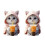 2pcs Cute Kitten Car Vent Clips, Refillable Aromatherapy Diffuser, Compatible with Most Car Vents 1