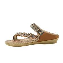 Women's Floral Rhinestone Flip-Flops with Arch Support – Casual Beach Sandals, Summer Outdoor Slippers, Compatible with 2023 styles