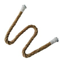 Bird Rope Perch for Parrots & Cockatiels – Hemp Climbing/Chewing Toy, 105cm Bungee Rope Perch, Compatible with Standard Cages