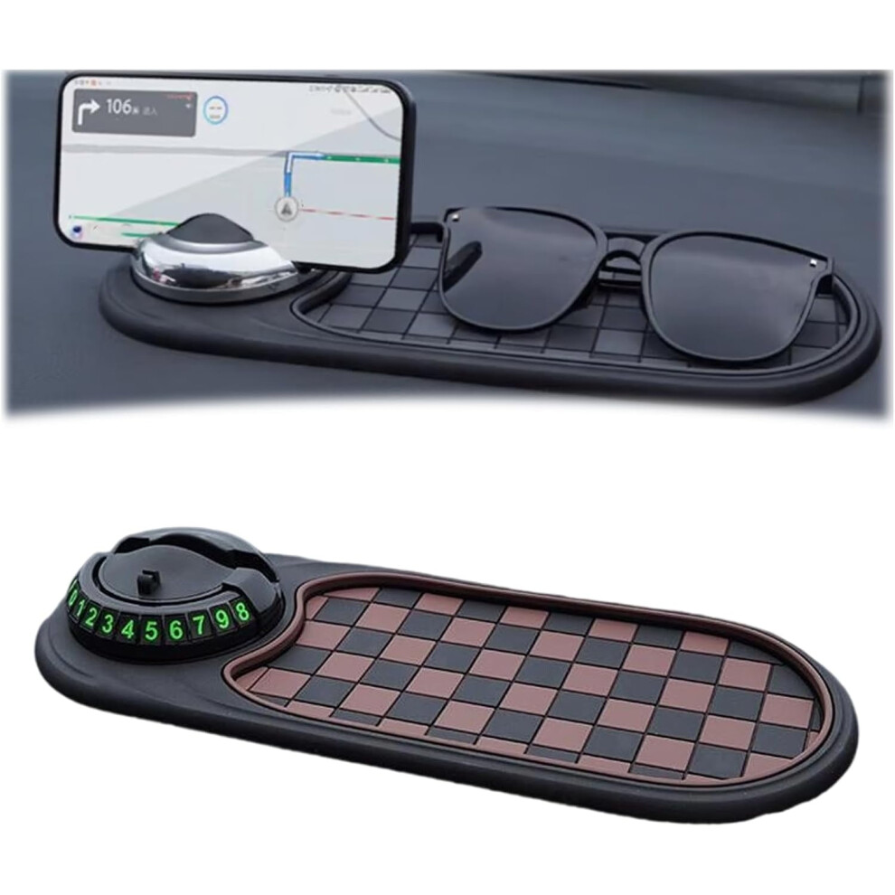 Guideline Phone Holder & Anti-Slip Car Mat With Parking Number Â Dashboard Organizer For Sunglasses, Keys, Gadgets Â Compatible With All Phones 9450273092539