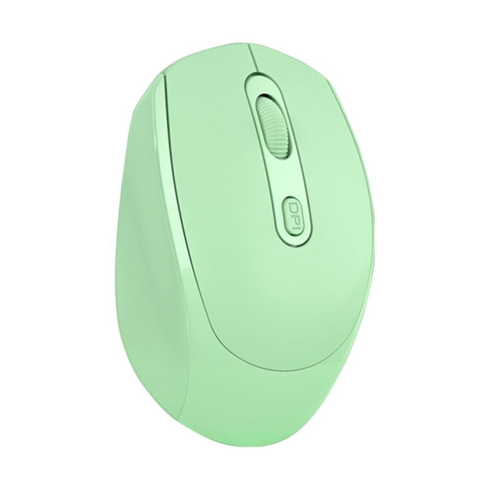 Rechargeable Bluetooth Mouse 2.4G+Bluetooth Computer Mouse Wireless Mouse- Green 9087558503024