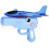 Dinosaur Airplane Launcher Toy Blue Foam Glider 1
