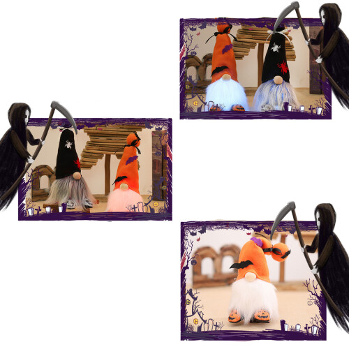 Διακόσμηση για το Halloween, Διακόσμηση Gnome με Αλλαγή Χρώματος RGB για Δωμάτιο, Γραφείο, 1