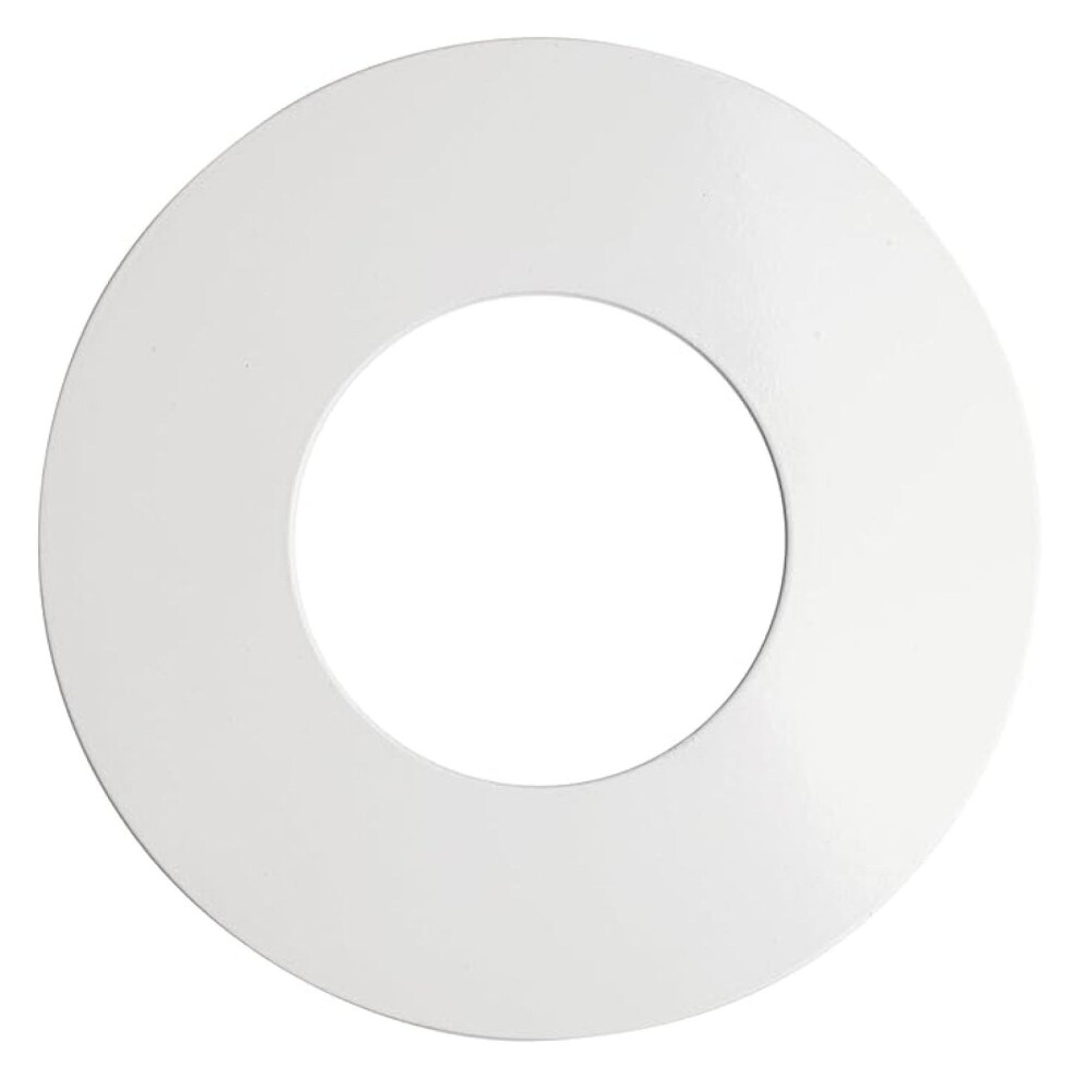 7.75" White Steel Ceiling Medallion For Pendant & Ceiling Light Fixtures 9085618448773