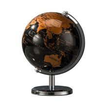 Decorative Globe Ornament & Desktop Display Rack for Wine Cabinet, Study, Living Room – Small World Globe Figurine & Collectible Shelf Rack,