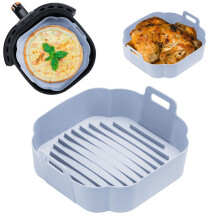 Silicone Air Fryer Liners Pot Square Baking Basket Oven Non-Stick.Accessories