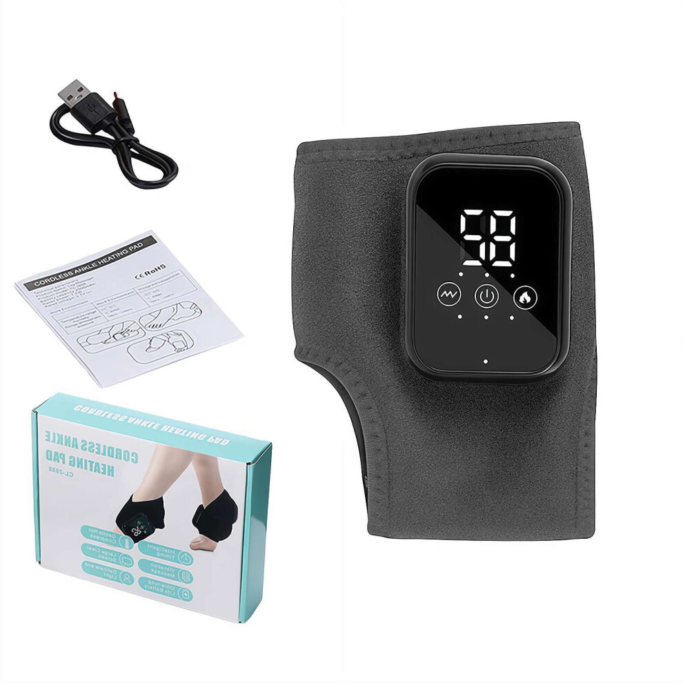 3 in 1 Foot Massager,Foot Massager for Plantar Fasciitis,Wireless & Portable with 3-Level Heat Massage Adjustable