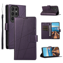 For compatible with Samsung Galaxy S21 Ultra S21Plus S21 FE Phone Case Leather Wallet Case with Card Holder Phone Cover