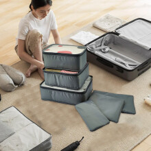 6-Pc Portable Travel Packing Cubes Set – Large Capacity, Compatible with Luggage, Toiletries & Laundry