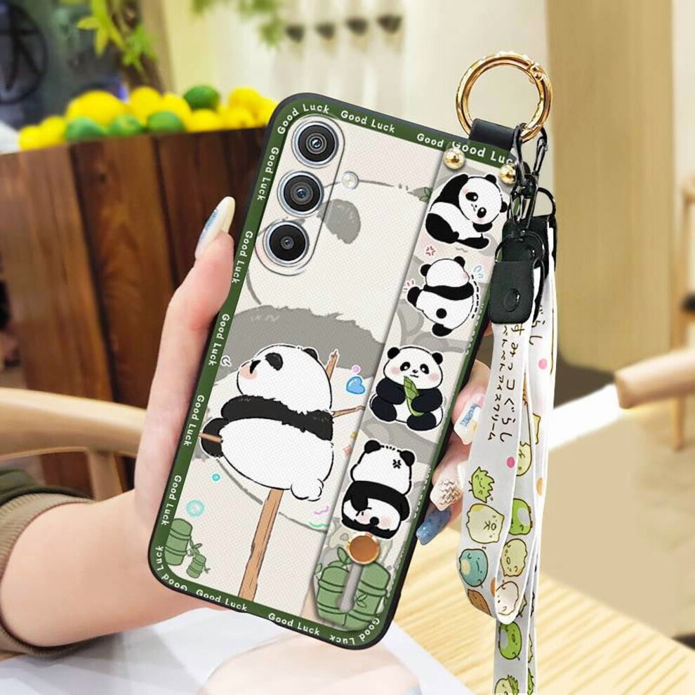 Panda Kickstand Phone Case For Compatible With Samsung Galaxy S25 Â Soft, Shockproof, Dust-Resistant, With Wristband & Lanyard 9422877969890