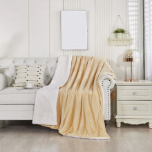 100x150cm Lamb Wool Multi-Functional Throw Blanket – Soft, Fluffy & Warm for Bed/Sofa/Home/Camping, All-Season, Multi-Color