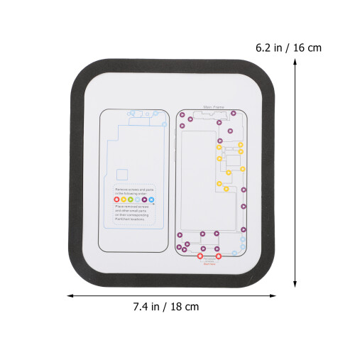 24Stk Magnetische Memory Matte Schwarz Für Handyreparatur 1