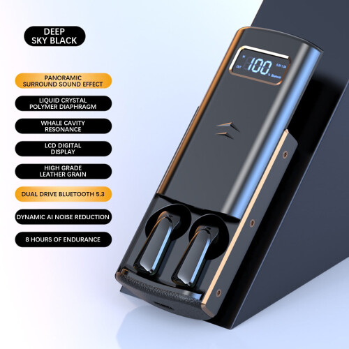 Bluetooth Earphones In-Ear with Digital Display 1 Pair