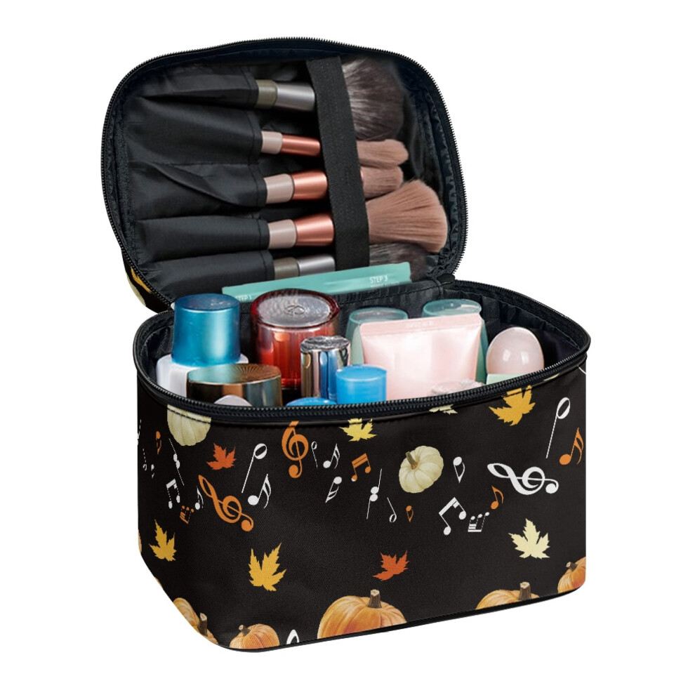 Maple Leaf Music Makeup Bag Lightweight 8.86x6.5x5.9 Inches