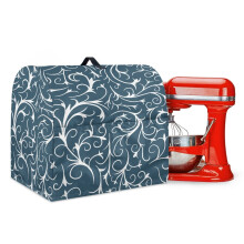 Multi-Functional Kitchen Stand Mixer Cover with Front Pockets, Machine Washable, Flower Pattern, Compatible with 6-8 Qt Mixers