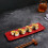 Rectangular Sushi Platter, Durable Plastic Serving Trays for Party Entertaining Appetizer Cheese Charcuterie Display 1