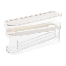 2026 New Automatic Rolling Egg Dispenser with Lid – Space-Saving Refrigerator Egg Rack, Compatible with Most Refrigerators