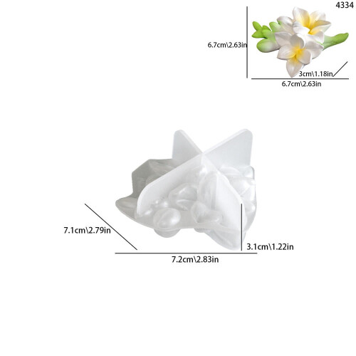 Silikoneform til Lotus Freesia-lys 1 stk.