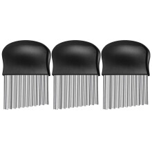 Heavy Duty Stainless Steel Crinkle Cutter Wavy Chopper French Fry Slicer for Potatoes Carrot Chips and Fruits, Vegetable, Potatoes, Onions