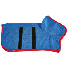 Quick-Drying, Super Absorbent Dog Bathrobe – Warm Pet Pajamas for Small Dogs, Compatible with Home/Hotel Use, Blue S