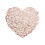 Heart Shaped Ceramic Vase 1.2L Valentine's Day Decor 1