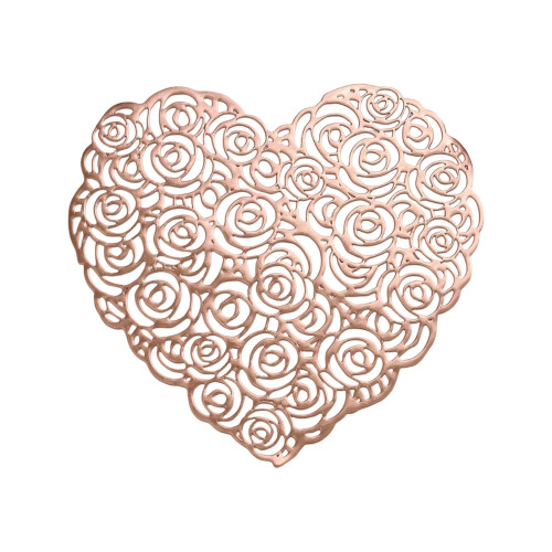 Heart Shaped Ceramic Vase 1.2L Valentine's Day Decor