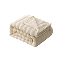 Flannel Blanket, Solid Colour Flannel Rabbits Hair Blanket Nap Cover Blanket Heavy Sofa Blanket Coral Velvet Blanket
