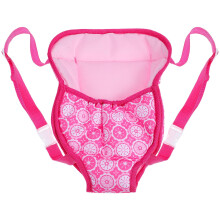 ibasenice Doll Make Accessories Pink Cotton Doll Carrier Wrap Adjustable Buckles 1Pcs